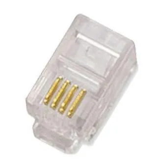 DATACOM RJ10 UTP kábelcsatlakozó 4p4c 10 darabos csomagban DATACOM RJ10 UTP kábelcsatlakozó 4p4c 10 darabos csomagban