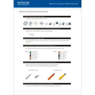 DATACOM UTP dupla aljzat 45 fok - Cat5e DATACOM UTP dupla aljzat 45 fok - Cat5e