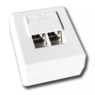 DATACOM STP dupla aljzat a vakolat felett Cat6 FA-1004