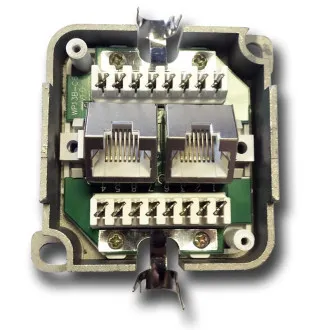 DATACOM STP dupla aljzat a vakolat felett Cat6 FA-1004