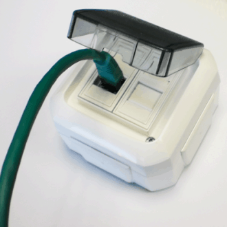 ABB adatcsatlakozó OUTDOOR IP54 STP CAT5E 2xRJ45