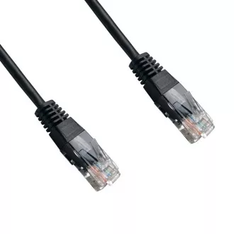DATACOM patch kábel UTP cat5e 0,5M fekete