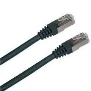 Patch kábel FTP cat5e 0,5M fekete