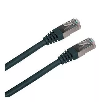 Patch kábel FTP cat5e 0,5M fekete
