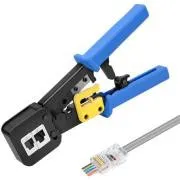 W-Star krimpelő fogó RJ45 EZ WSEZ376Z Cat5, RJ45, RJ45EZ, RJ12 Cat5, RJ45, RJ45EZ, RJ12