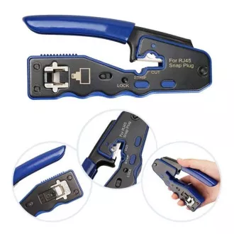 W-Star krimpelő fogó RJ45 WSEZ670 professzionális fogó EZ Cat6, Cat5, RJ45EZ, STP