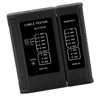 W-Star UTP teszter WS468BK, RJ45, RJ11, STP, Cat5e, Cat7, minden fekete színű W-Star UTP teszter WS468BK, RJ45, RJ11, STP, Cat5e, Cat7, minden fekete színű
