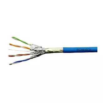 Kábel F/FTP Cat.6a 500 MHz 4x2xAWG23, LS0H kék, Dca, 500m