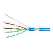 F/UTP kábel F/UTP Cat.5e 4x2xAWG24, LS0H köpeny kék, doboz 305m