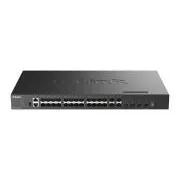 D-Link DXS-3410-32SY/E 10G 3. rétegű, egymásra helyezhető, menedzselt kapcsoló, 28 db 10G SFP , 4 db 25G SFP28