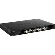 D-Link DGS-1520-28MP 20 db GE PoE port   4 db 2,5 GE PoE port   2 db 10GE port   2 db SFP  Smart Man. Switch