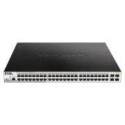 D-Link DGS-1210-52MP/ME/E 48x 1G PoE   4x 1G SFP Metro Ethernet menedzselt kapcsoló