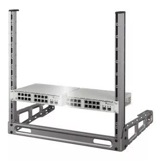 MikroTik RMK-2x10/19 - 10"-os készlet 2x CSS318-16G-2S-2S IN felszereléséhez 1U 19"-os rackben