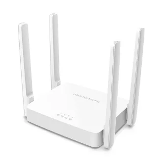 Mercusys AC10 AC1200 router, 2xLAN, 1xWAN, 4x fix antenna
