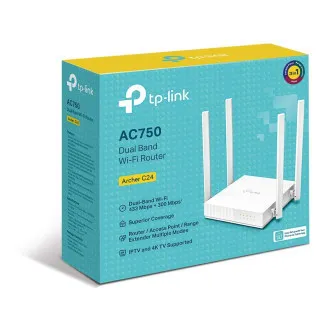 TP-Link Archer C24 AC750 kétsávos WiFi útválasztó TP-Link Archer C24 AC750 kétsávos WiFi útválasztó