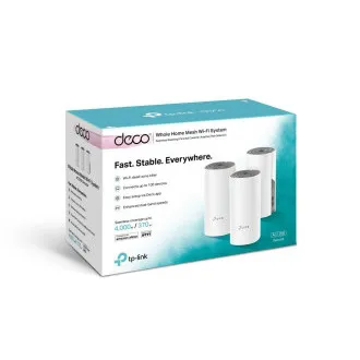 TP-Link AC1200 Whole-home Mesh WiFi rendszer Deco E4(3-pack), 2x10/100 RJ45 - Használt