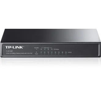 TP-Link TL-SF1008P 8x10/100 (4xPOE) 66W asztali fém CCTV kapcsoló TP-Link TL-SF1008P 8x10/100 (4xPOE) 66W asztali fém CCTV kapcsoló