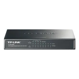 TP-Link TL-SG1008P 8xGB (4xPOE) 64W asztali ventilátor nélküli kapcsoló TP-Link TL-SG1008P 8xGB (4xPOE) 64W asztali ventilátor nélküli kapcsoló