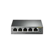TP-Link TL-SG1005P 5xGb (4xPOE) 65 W-os asztali acél hálózati kapcsoló