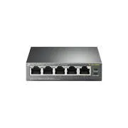 TP-Link TL-SG1005P 5xGb (4xPOE) 65 W-os asztali acél hálózati kapcsoló