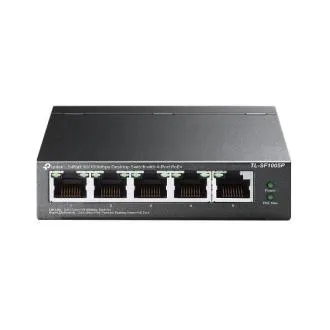 TP-Link TL-SF1005P 5x10/100 (4xPOE) 67 W-os asztali acél CCTV-kapcsoló TP-Link TL-SF1005P 5x10/100 (4xPOE) 67 W-os asztali acél CCTV-kapcsoló
