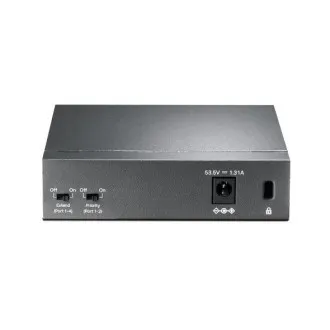 TP-Link TL-SF1005P 5x10/100 (4xPOE) 67 W-os asztali acél CCTV-kapcsoló TP-Link TL-SF1005P 5x10/100 (4xPOE) 67 W-os asztali acél CCTV-kapcsoló
