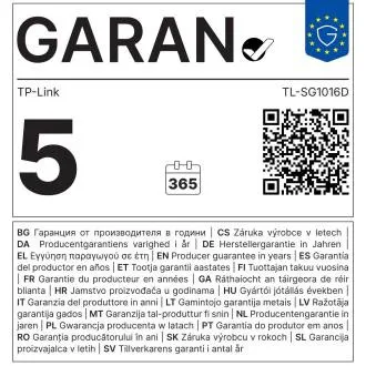 TP-Link TL-SG1016D 16 portos Gigabit kapcsoló TP-Link TL-SG1016D 16 portos Gigabit kapcsoló