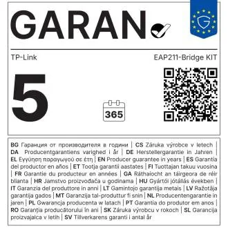 TP-Link EAP211-Bridge KIT 5 GHz AC867 beltéri/kültéri hozzáférési pont TP-Link EAP211-Bridge KIT 5 GHz AC867 beltéri/kültéri hozzáférési pont