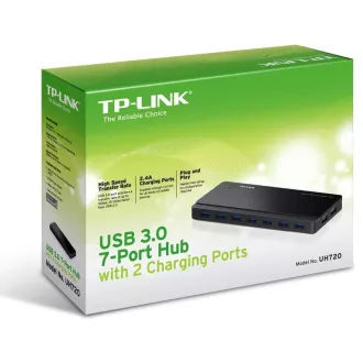 TP-Link 7 portos USB 3.0 Hub   2 USB port töltőegység