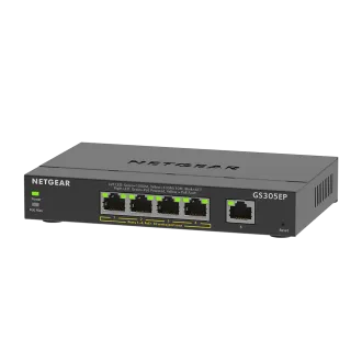NETGEAR 5PT GE PLUS SWCH W/ POE NETGEAR 5PT GE PLUS SWCH W/ POE