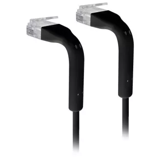 Ubiquiti Ethernet Patch kábel, 0,22m, Cat6, fekete