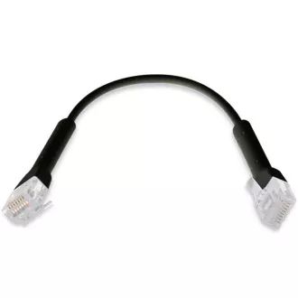 Ubiquiti Ethernet Patch kábel, 0,22m, Cat6, fekete