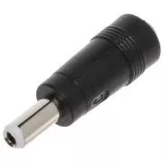 Szűkítő egyenáramú tápegységekhez, 2,1 mm-es egyenáramú csatlakozót 2,5 mm-esre alakít - egyenes