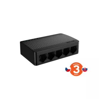 Tenda SG105M - 5x Gigabit asztali Ethernet mini switch, 10/100/1000 Mbps, 10Gb/s, ventilátor nélkül