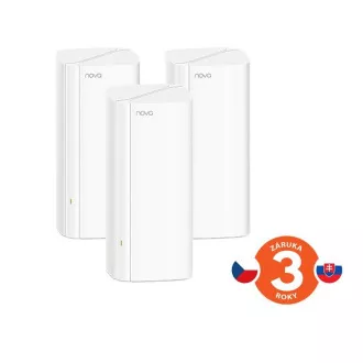Tenda Nova EX12 (3-as csomag) WiFi6 AX3000 Mesh Gigabit rendszer, 9xGLAN/GWAN, WPA3, VPN, SMART CZ alkalmazás, Tenda Nova EX12 (3 db)