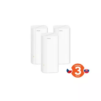 Tenda Nova EX12 (3-as csomag) WiFi6 AX3000 Mesh Gigabit rendszer, 9xGLAN/GWAN, WPA3, VPN, SMART CZ alkalmazás, Tenda Nova EX12 (3 db)