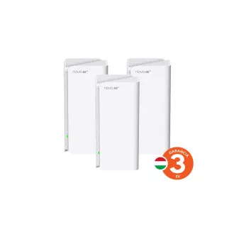 Tenda Nova MX21 Pro (3-as csomag) WiFi6E AXE5700 Mesh Gigabit rendszer, 9x GLAN/GWAN, WPA3, VPN, CZ alkalmazás