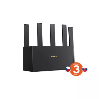 Tenda TX2L Pro AX1500 WiFi 6 Mesh Router, 1x GWAN, 3x GLAN, IPv6, 5x 6dBi antenna, WPA3, CZ App