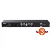 Tenda TEG1120P-16-150W PoE  Gigabit switch 16x 1Gbps PoE  802.3af/at   2x SFP   2x RJ45, 135W, Rack, Rack