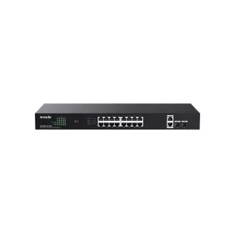 Tenda TEG1120P-16-150W PoE  Gigabit switch 16x 1Gbps PoE  802.3af/at   2x SFP   2x RJ45, 135W, Rack, Rack
