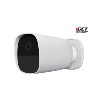 iGET SECURITY EP26 Fehér - WiFi akkumulátoros FullHD kamera, IP65, hang, önálló és riasztó M5-4G CZ riasztóhoz