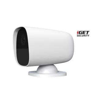 iGET SECURITY EP26 Fehér - WiFi akkumulátoros FullHD kamera, IP65, hang, önálló és riasztó M5-4G CZ riasztóhoz