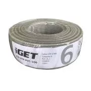 Szerelési kábel iGET CAT6 UTP PVC Eca 100m/doboz, vezetékes kábel, Eca tűzveszélyességi osztályba sorolva.