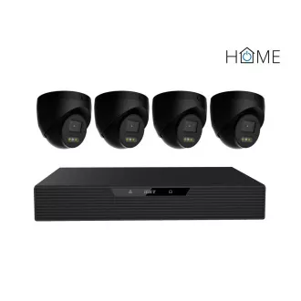 iGET HOME N85P4 - kamera NVR PoE szett 3K felbontással, 8CH NVR   4x kamera hanggal, IR és LED-ekkel