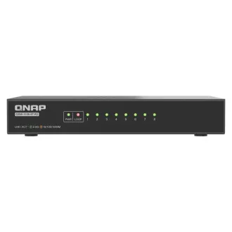 QNAP switch QSW-1108-8T-R2 (8x 2.5GbE port, passzív hűtés, 100M/ 1G/ 2.5G támogatás)
