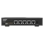 QNAP switch QSW-3205-5T (5x 10GbE port, passzív hűtés, 100M/ 1G/ 2.5G / 5G és 10G támogatás)