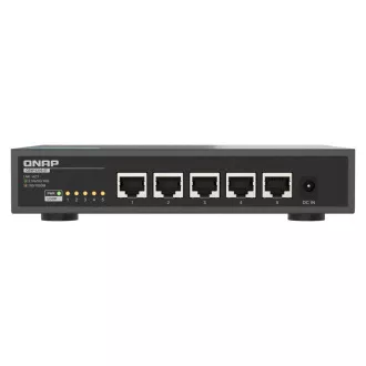 QNAP switch QSW-3205-5T (5x 10GbE port, passzív hűtés, 100M/ 1G/ 2.5G / 5G és 10G támogatás)