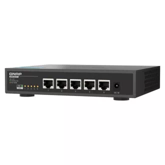 QNAP switch QSW-3205-5T (5x 10GbE port, passzív hűtés, 100M/ 1G/ 2.5G / 5G és 10G támogatás)