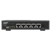 QNAP switch QSW-3205-5T (5x 10GbE port, passzív hűtés, 100M/ 1G/ 2.5G / 5G és 10G támogatás)