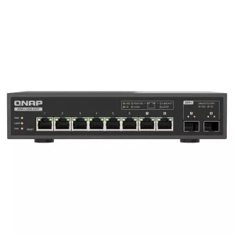 QNAP switch QSW-L3208-2C6T (6x 10GbE port, 2x 10G SFP /NBASE-T Combo, Lite Managed)
